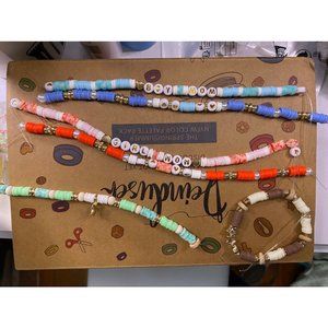 Homemade Clay Bead Bracelets